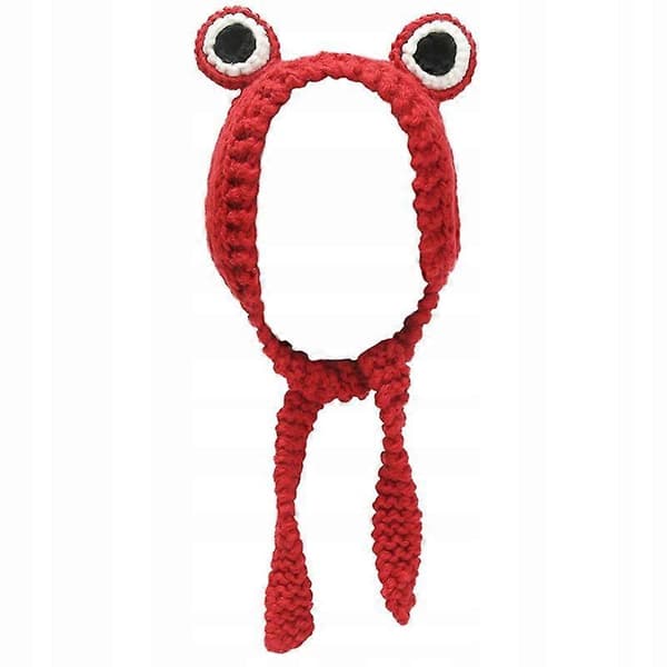 Vinterlue Dame Frosk Strikkede Gaver Red