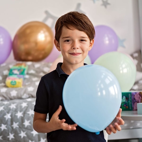 Pastellballonger assortert farge 12 tommer 100 pakke bursdag