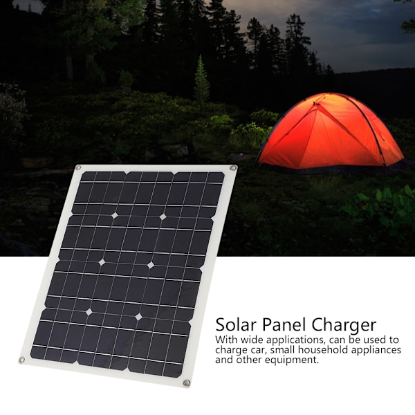 Monokristallin Solpanel Kit, Off-Grid Solenergilösning Med Vattentät Solcellsregulator För Husbil Marin Batteriladdare, Portabel Solcellsladdare