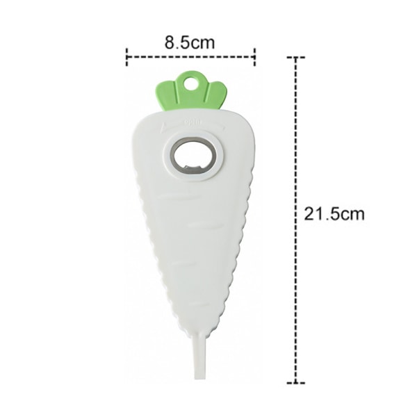 Morotsburköppnare Multifunktionell flasköppnare Morotsform -Sa style 2