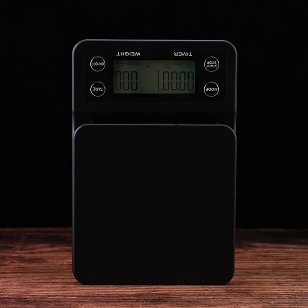 Kahvipunnitus ajastin, digitaalinen keittiövaaka punnitukseen ruoka, espresso ja juoma