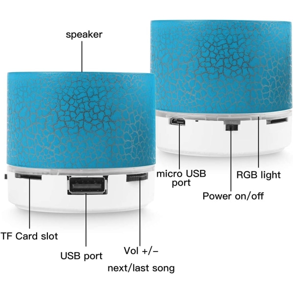 Kannettava langaton minikokoinen Bluetooth-kaiutin, AI Super Bass Stereo Re