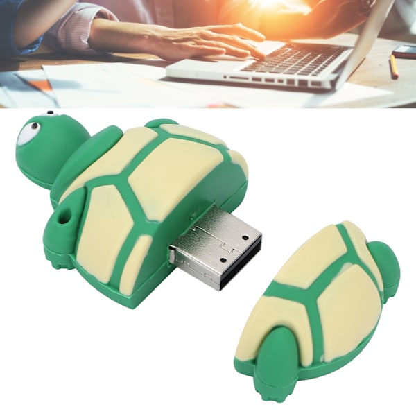 Tecknad Djurformad USB-minne Portabel Datalagring USB-sticka Presenttillbehör 128GB