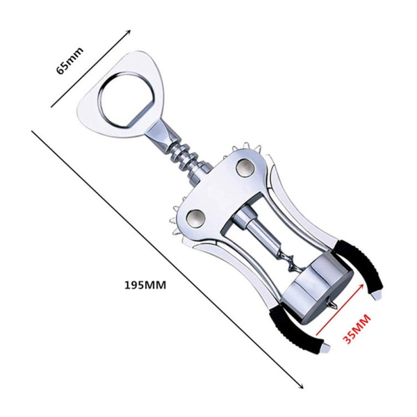 Viinipullonavaaja, sinkkiseos Premium Wing Corkscrew Viinipullo