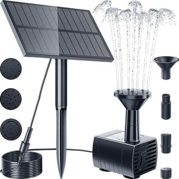 Aurinkokäyttöinen ulkoilma-aurinkovesipumppu, 1,5 W