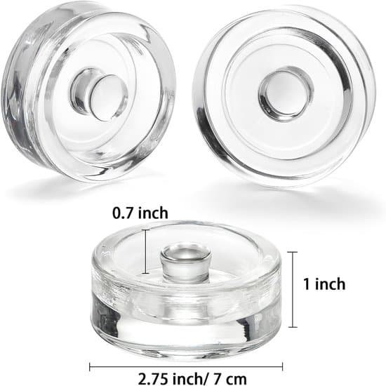2-pack Glass Fermentation Weights - With Easy-to-Handle Handles - Suitable for Wide Mouth Jars, Canning Jars, Fermentation Kits,