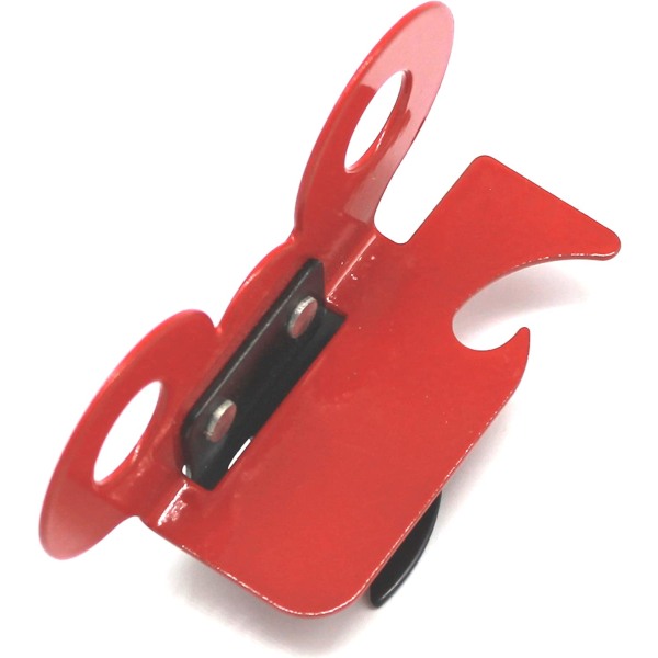 Korköppnare, rostfritt stål, röd, 7,3 x 4,5 x 2,5 cm