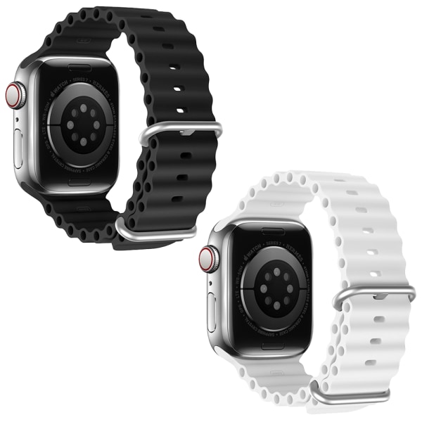 2 STK rem kompatibel med Apple Watch Band Justerbar