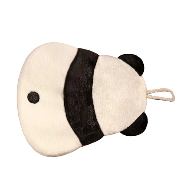 Panda mönstrad handduk förtjockad söt tecknad djur mönster absorberande hängande kökshandduk för barn hem