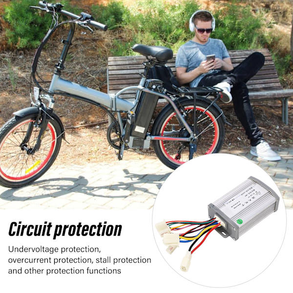 1000W 48V Børstemotor Hastighedsregulator Til Elcykel Scooter Konvertering Børstet Motorregulator