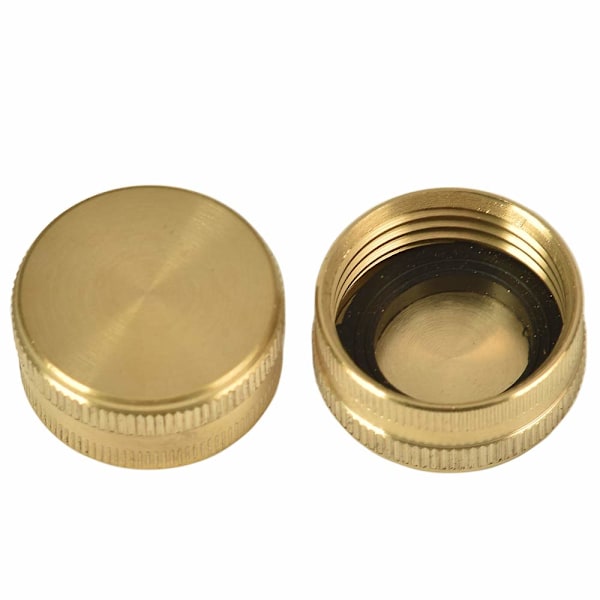 2-pakning 3/4\" messing hageslange endehetter med skiver