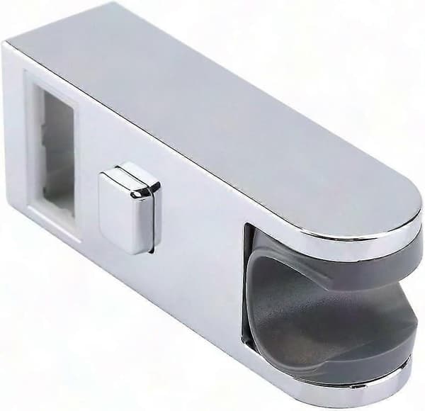 Justerbar ABS Krom Brusehovedholder til Universal Bruseskinne - 30x15cm