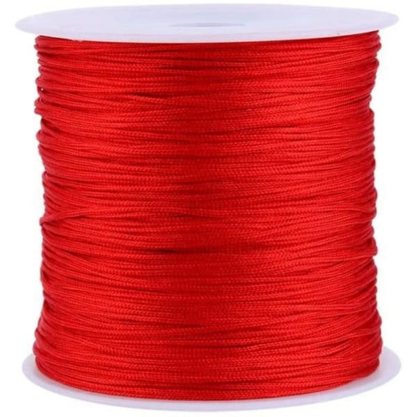 GLOGLOW 20 färger 100 m x 0,8 mm Rattail Satin Nylon Trim