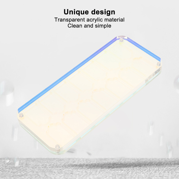 Spelkortsfodral Transparent Akryl Spelförvaringslåda med 14 Fack för Switch för Lite Camo Kortlåda