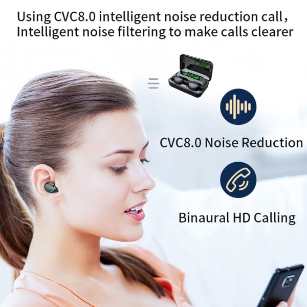 Trådløse in-ear høretelefoner, Bluetooth Multi-Connect, USB-C opladning