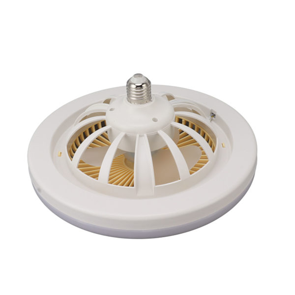 10,2 tommers 30W E27 LED Takvifte med Lys Fjernkontroll 3 Nivåer Vindhastighet 3 Farger Stille Innkapslet Takvifte 85‑265V Gul