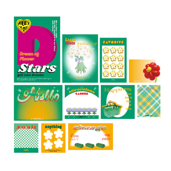 Färgat Scrapbooking Mönstrat Papper 50 Ark - Scrapbook Journ