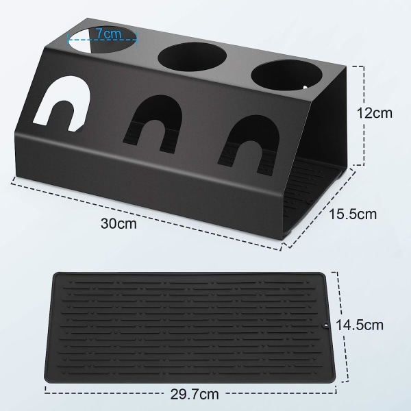 Zovator Flaskeholder for SodaStream Flasker i Rustfritt Stål,