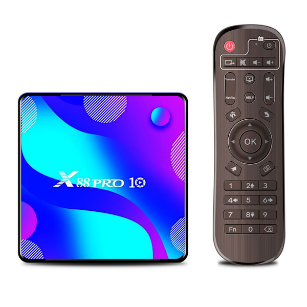 Android 11.0 TV-boks, Smart Box 2GB RAM 16GB ROM RK3318 Quad-Core 64bit Cortex-A53 2.4GHz/ 5GHz WiFi 100M LAN Enternet 4K UHD Bluetooth 4.0