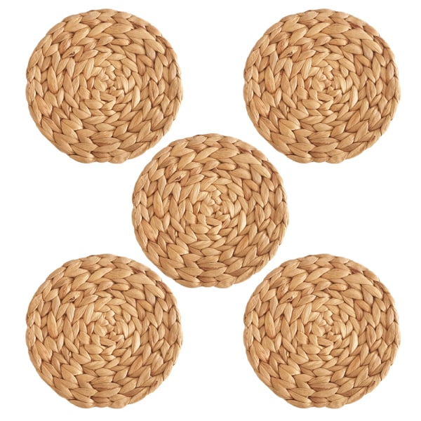 18 cm Circle Braided Heat Resistant Outdoor Place mats Table