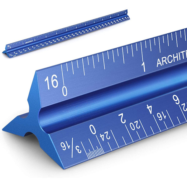 1 st aluminiumarkitektlinjal triangellinjal