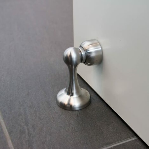 Magnetisk dørstopp MS011 i rustfritt stål-look Dørstopp