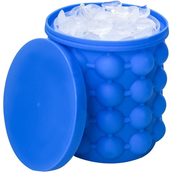 Jääpalamuotti, iso silikonijääpala, (2 in 1) jääpalakone, pyöreä, kannettava