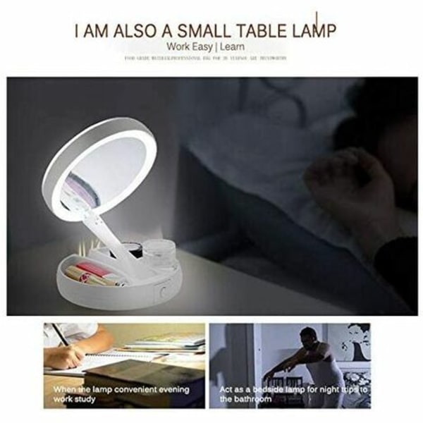 AGILITY LED-speil, bærbar LED-sminke speil, opplyst