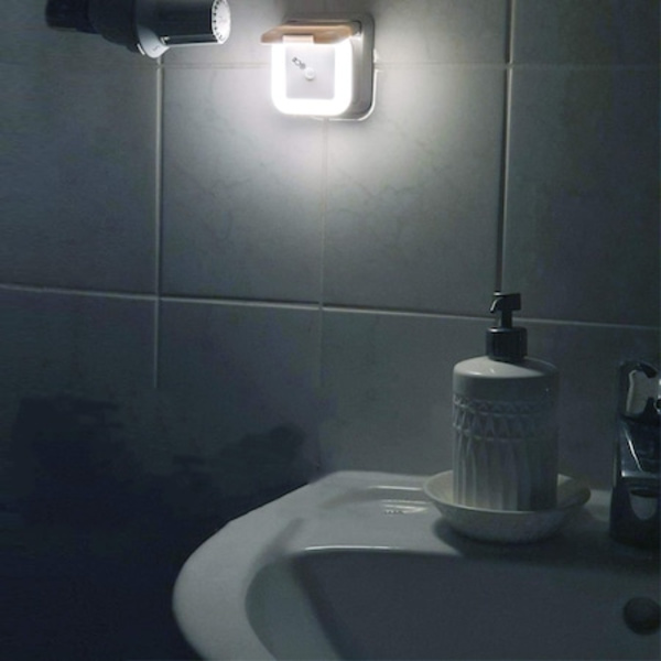 Sæt med 6 natlamper, Bevægelsessensor, LED, 40 lm, 0,5 W, Hvid