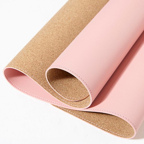 Knodel skrivbordsunderlägg, 80 x 40 cm, polyuretanläder, laptop skrivbordsunderlägg, vattentätt, för kontor eller hemmabruk, dubbelsidigt, rosa 40 cm x 80 cm