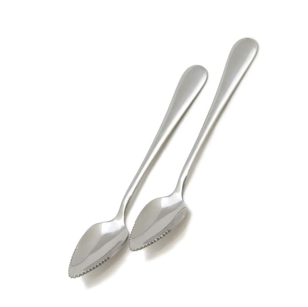 Grapefruitsked, 2-pack, 17,8 cm L, Silver