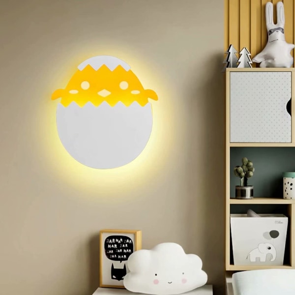 Vägglampa med strömbrytare i barnrum, LED 7W vägglampa, tre