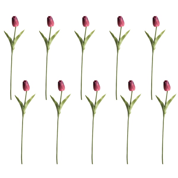 10 kpl PU Fake Tulips Real Touch tekokukka-asetelma