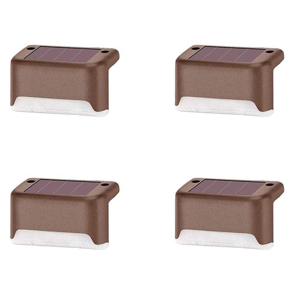 4 kpl aurinkokannelvaloa LED-porrasvalo portaisiin, terasseille, puutarhaan