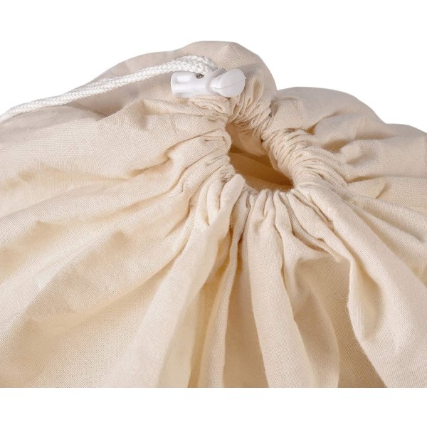 Tyllpose, bomullspose med snøring, husholdningspose (20 kg, 35 * 52 cm)
