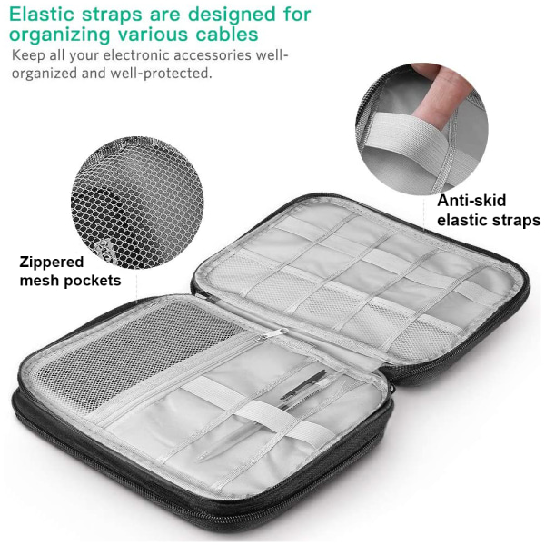 1 stk Reise Elektronikk Organizer Bærbar