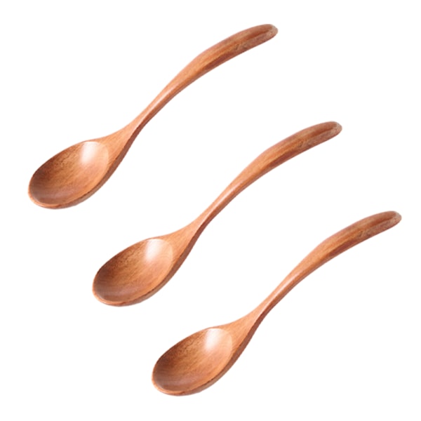 Wooden spoon long handle solid wooden rice spoon dessert spoon