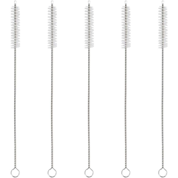 Borste för rengöring av flaskor - 5-pack med smala borstar