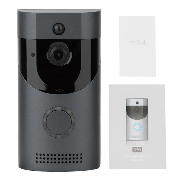HD Smart WiFi Videodørklokke Trådløs Hjemmesikkerhedsdørklokkekamera