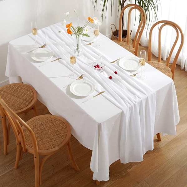 1-pack Chiffon bordslöpare 30x300 cm Genomskinlig romantisk bordslöpare för bröllop födelsedagsfest brudparty utomhusdekoration