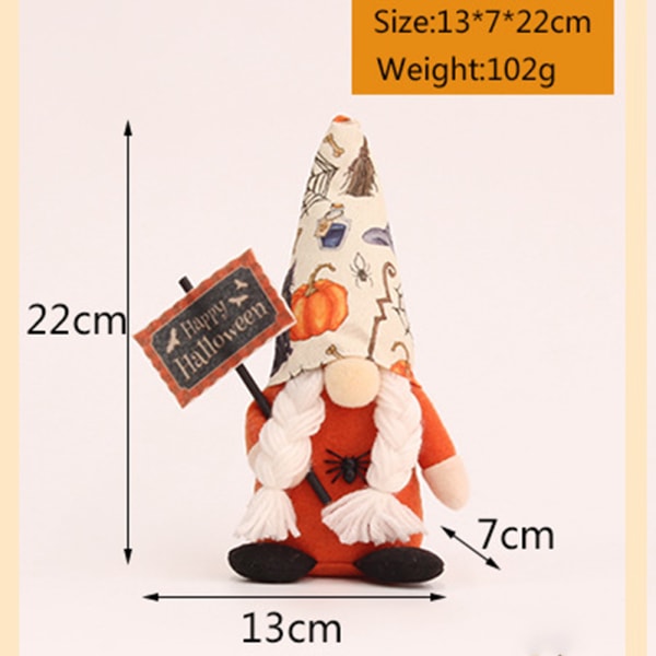 Gnomes Dekorasjon, Gnomes Plysj Stående Ansiktsløse Dukker for