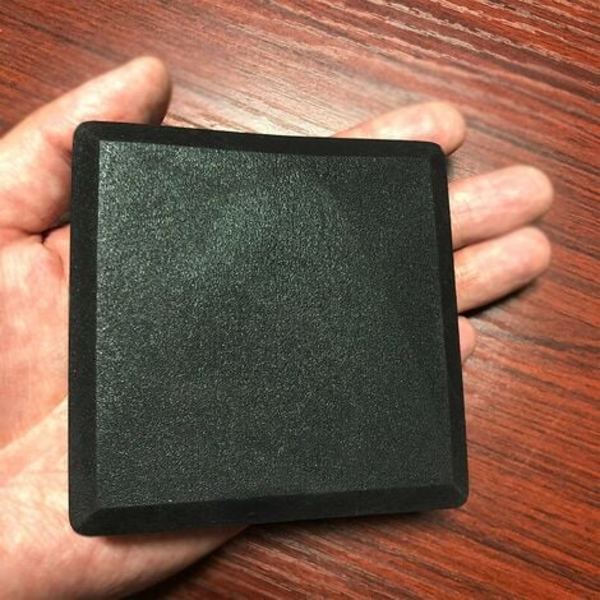 6 st lamellsluthättor för fyrkantiga rör 80x80 mm rörhattar