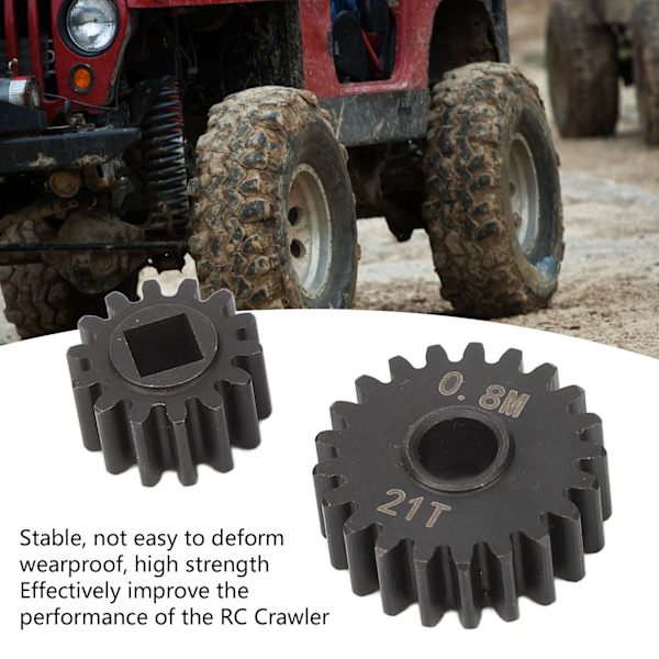 Stålportalaksel Gear 14T 21T for Capra for SCX10 III 1/10 RC Crawler Oppgraderinger Deler Tilbehør