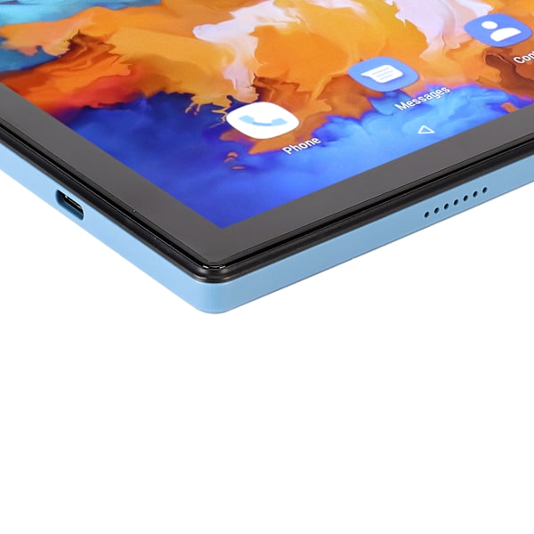 10,1 tums surfplatta för Android 11.0 5G WiFi 6GB 128GB 8-kärnig CPU Främre 8MP Bakre 20MP 4G LTE Samtalssurfplatta 100‑240V Blå EU-kontakt