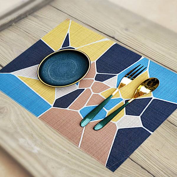 Et sæt med fire stykker, boheme-print kunstdesign, vaskbart bord