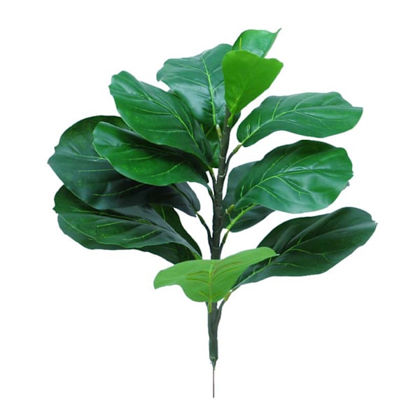 Konstgjord Fiddle Leaf Fig-replika, Naturlik Faux Ficus Lyrata-växt, 53 cm/20,86 tum hög, Underhållsfri Inredning