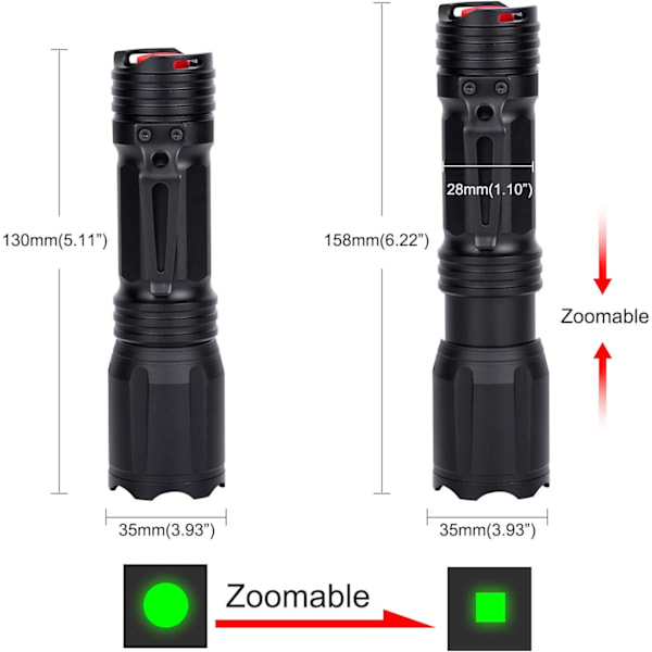 LUMENSHOOTER Uppgraderad 4-färg-i-1 Multi-Color Tactical