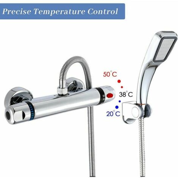 Termostatisk duschblandare, 59 mässing termostatisk badkarsblandare