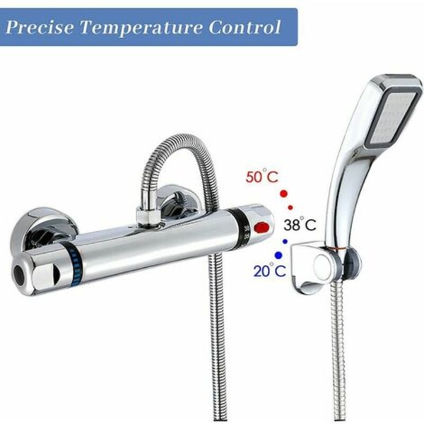 Termostatisk dusjbatteri, 59 messing termostatisk badekarbatteri