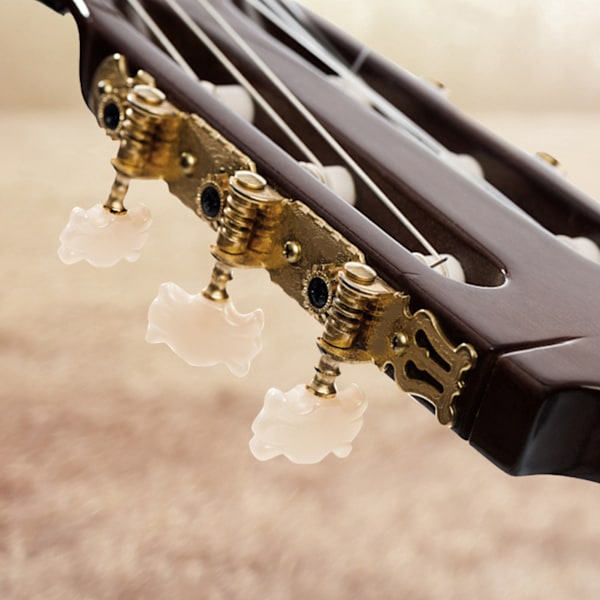 3+3 Akryl Klassisk Guitarstreng Tuning Peg Tunere Maskinhoveder Guld